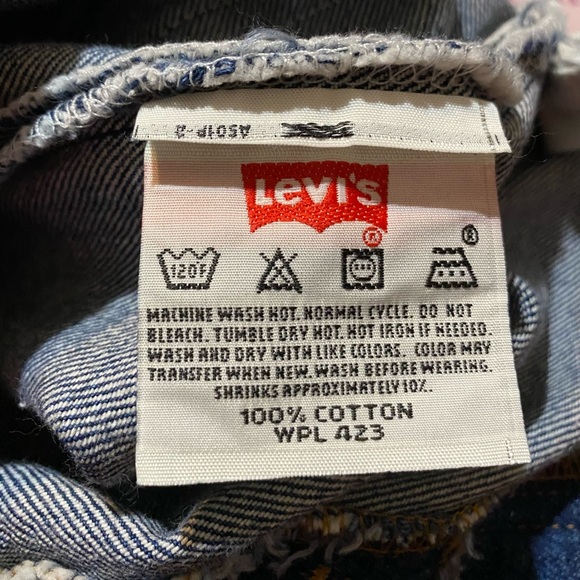 Levi’s 501 XX Jean Shorts Waist 32 Cutoffs Blue Denim - Picture 8 of 15